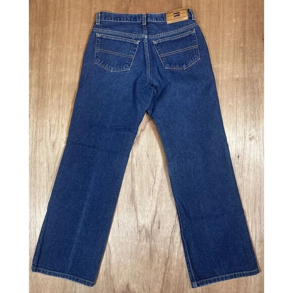 Tommy Hilfiger VTG Bootcut Jeans Size 16 / 28” 100% Cotton 2002 Y2K Medium Wash - Picture 2 of 14